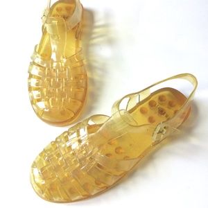 Yellow Jelly Shoes J Crew size 8